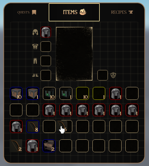 Minecraft Style Inventory
